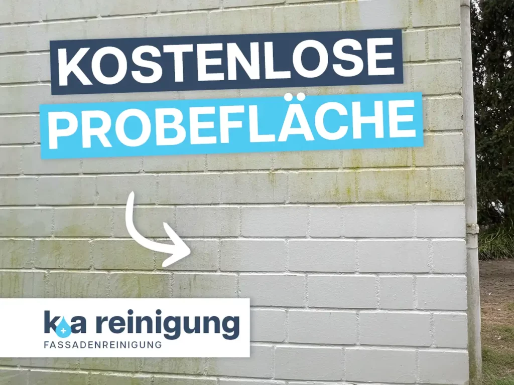 fassadenreinigung bielefeld probefläche